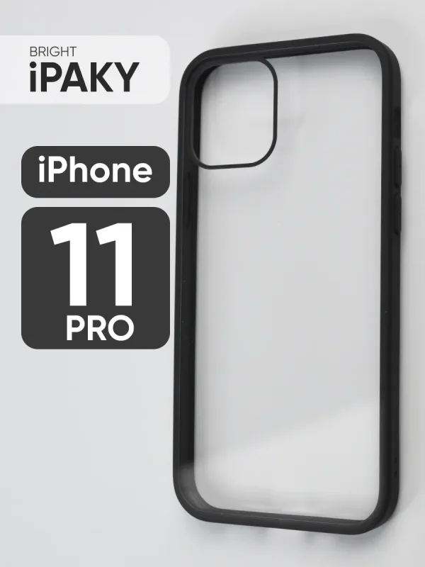 Чехол iPaky Bright для iPhone 11 Pro с черной рамкой