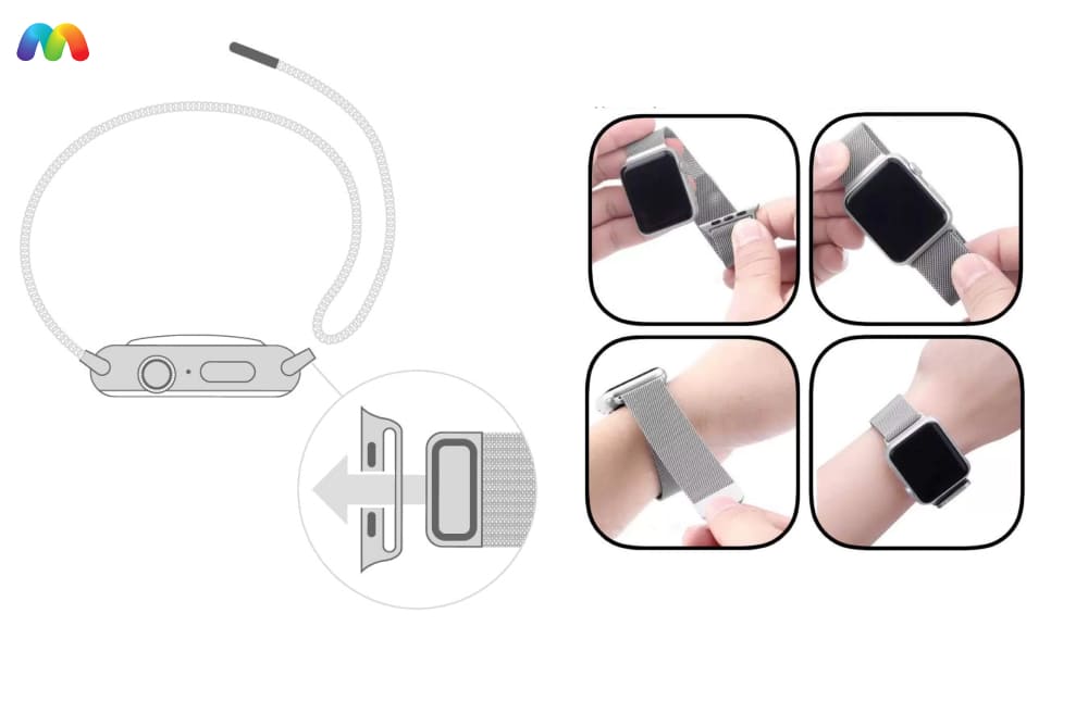 Установка нового ремешка в корпус Apple Watch