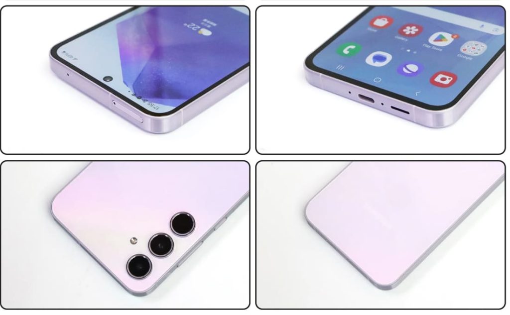 Задняя панель Samsung Galaxy A55 с камерами и стеклянным покрытием