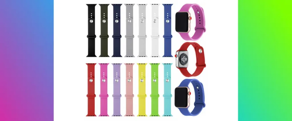 Cиликоновые ремешки для apple watch