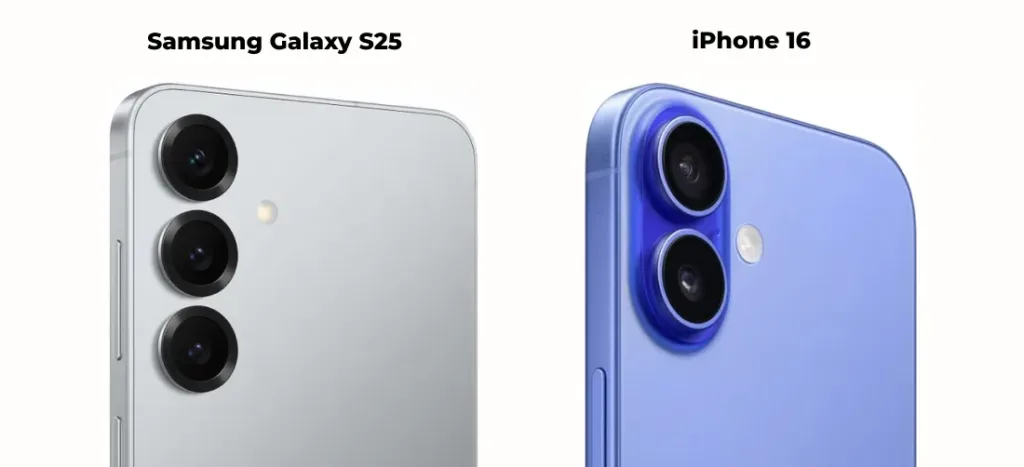 Сравнение Samsung Galaxy S25 и iPhone 16