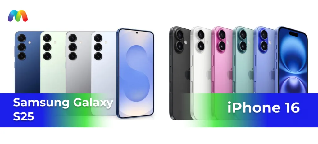 Сравнение
Samsung Galaxy S25 и iPhone 16