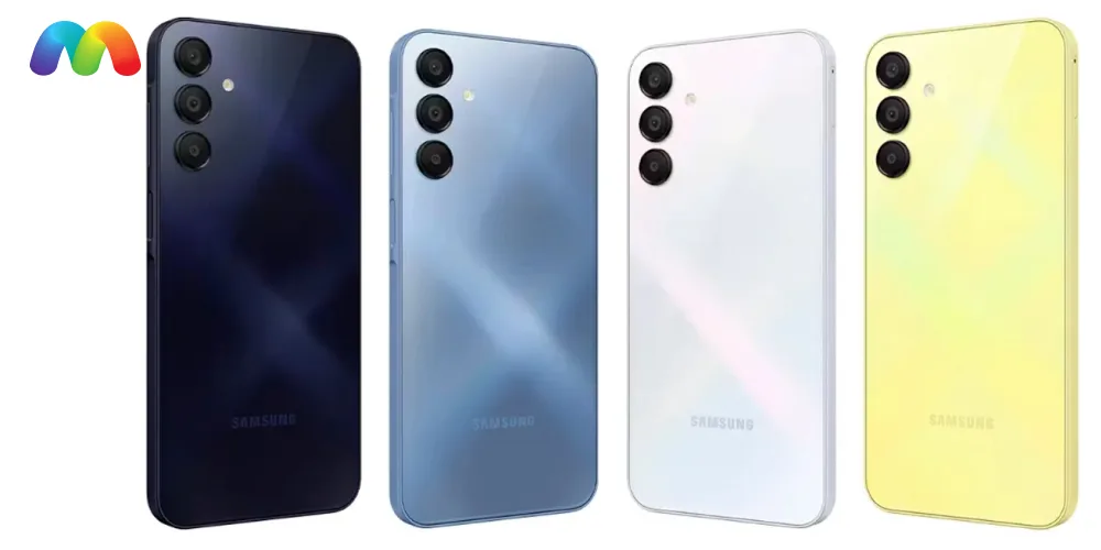 Обзор Samsung Galaxy A16 2 Задние панели Samsung Galaxy A16 в черном, синем, белом и желтом цветах