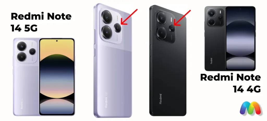 Сравнение Redmi Note 14 5G и Redmi Note 14 4G