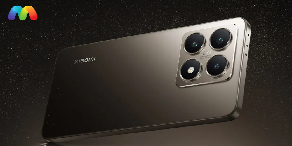 Крупный план модуля камеры Xiaomi 15T с оптикой Leica Summilux.