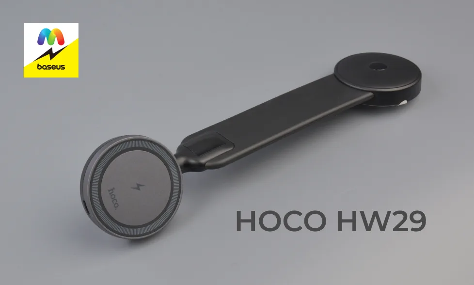 Автомобильный держатель
Hoco HW29
с беспроводной зарядкой