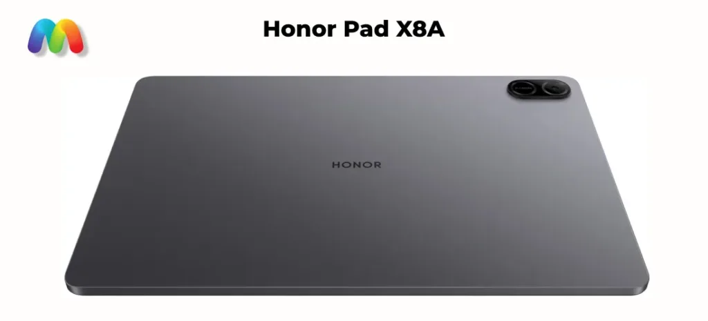Задняя панель планшета Honor Pad X8A темно-серого цвета с камерой.