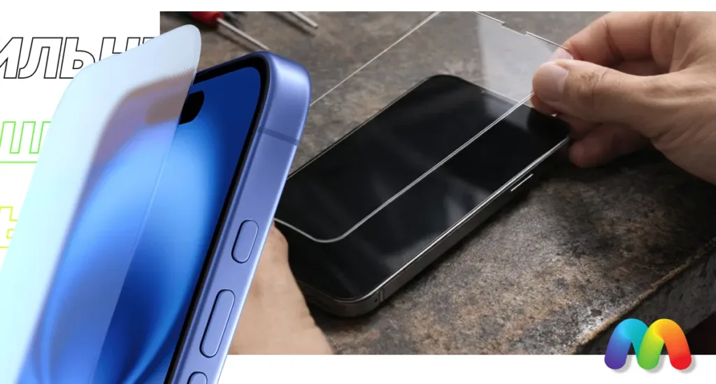 Установка защитного стекла на телефон Xiaomi