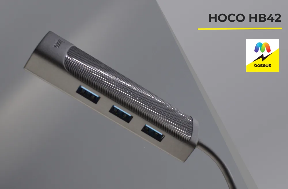 USB-хаб | Hoco HB42 | USB3.0x3+RJ45