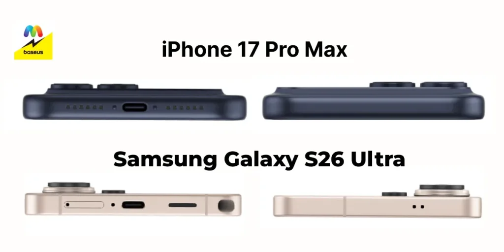 сравнение iPhone
17 Pro Max и Samsung Galaxy S26 Ultra
